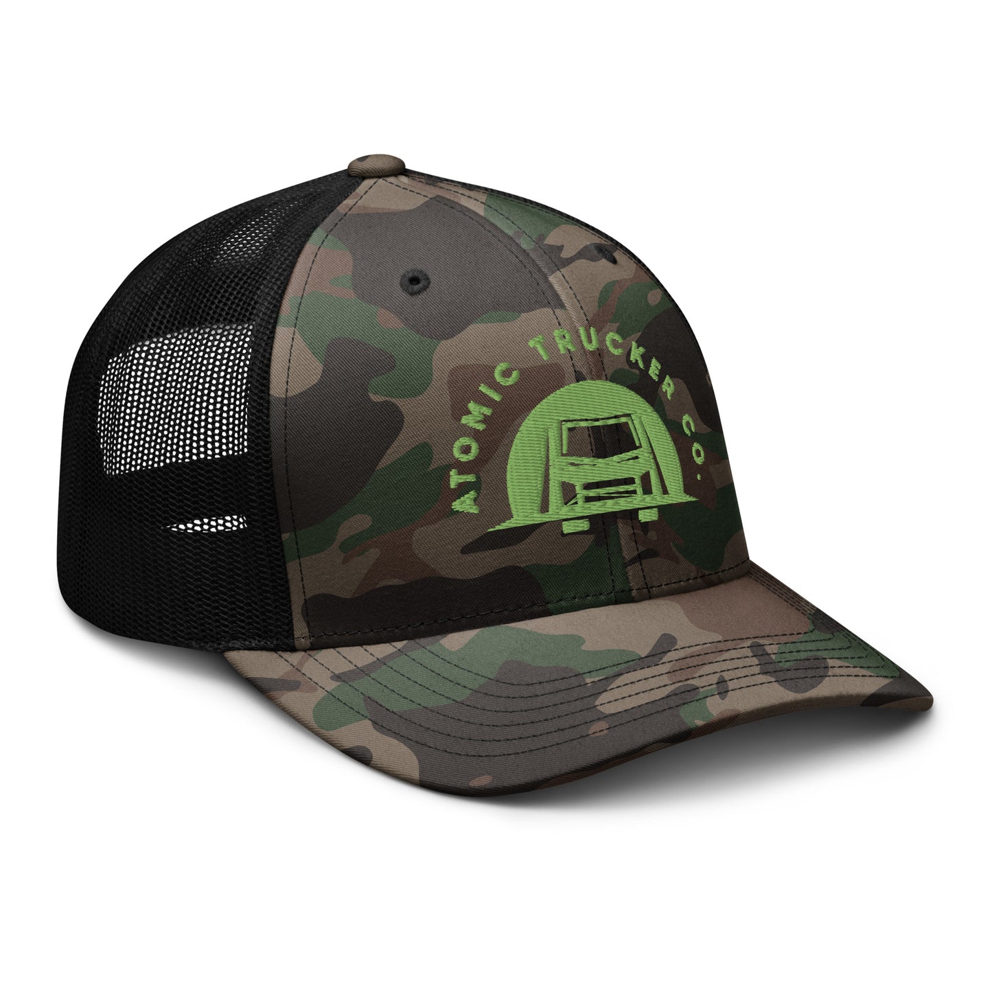 Camouflage trucker hat